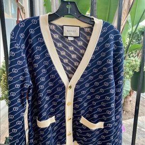Authentic Gucci GG sweater cardigan jacket XS